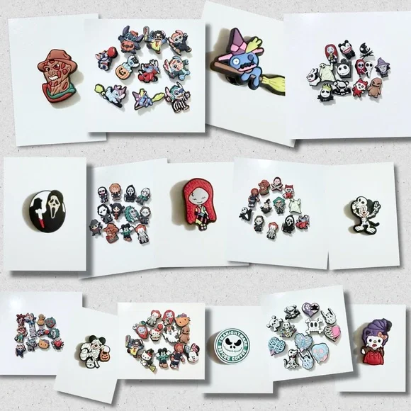 12 Christmas Croc Charms Jibbit Shoe Charm Disney Croc Charms - Picture 6 of 11